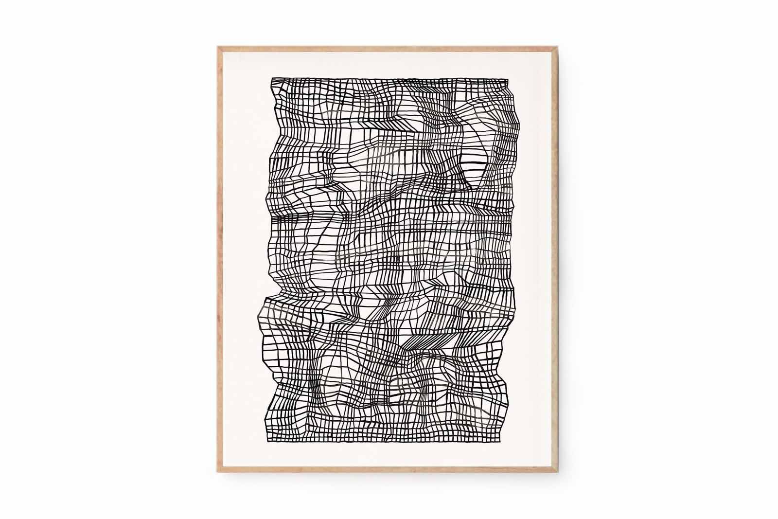 【在庫限り】【再入荷なし】ポスター/アートプリント 40×50cm Timeline Black/124x10564-40x50