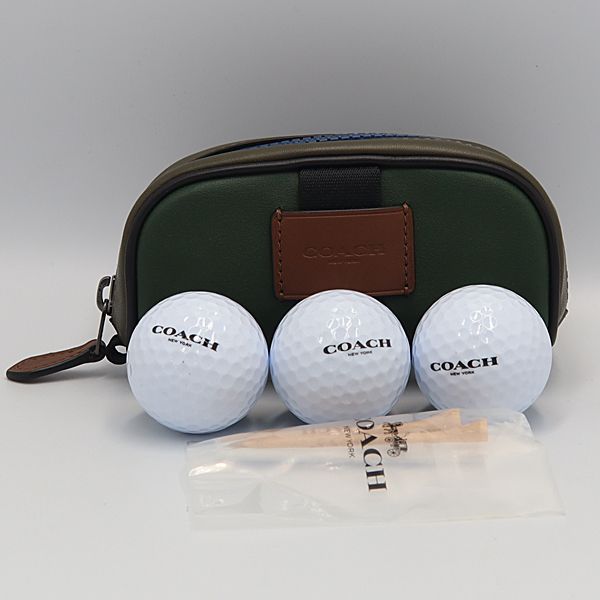 未使用】COACH コーチ ゴルフボールケース COACH＞ 未使用 コーチ