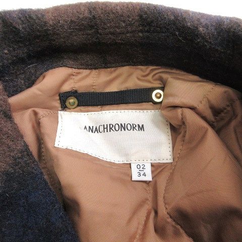 アナクロノーム anachronorm CPO JACKET ジャケット チェック ジップ