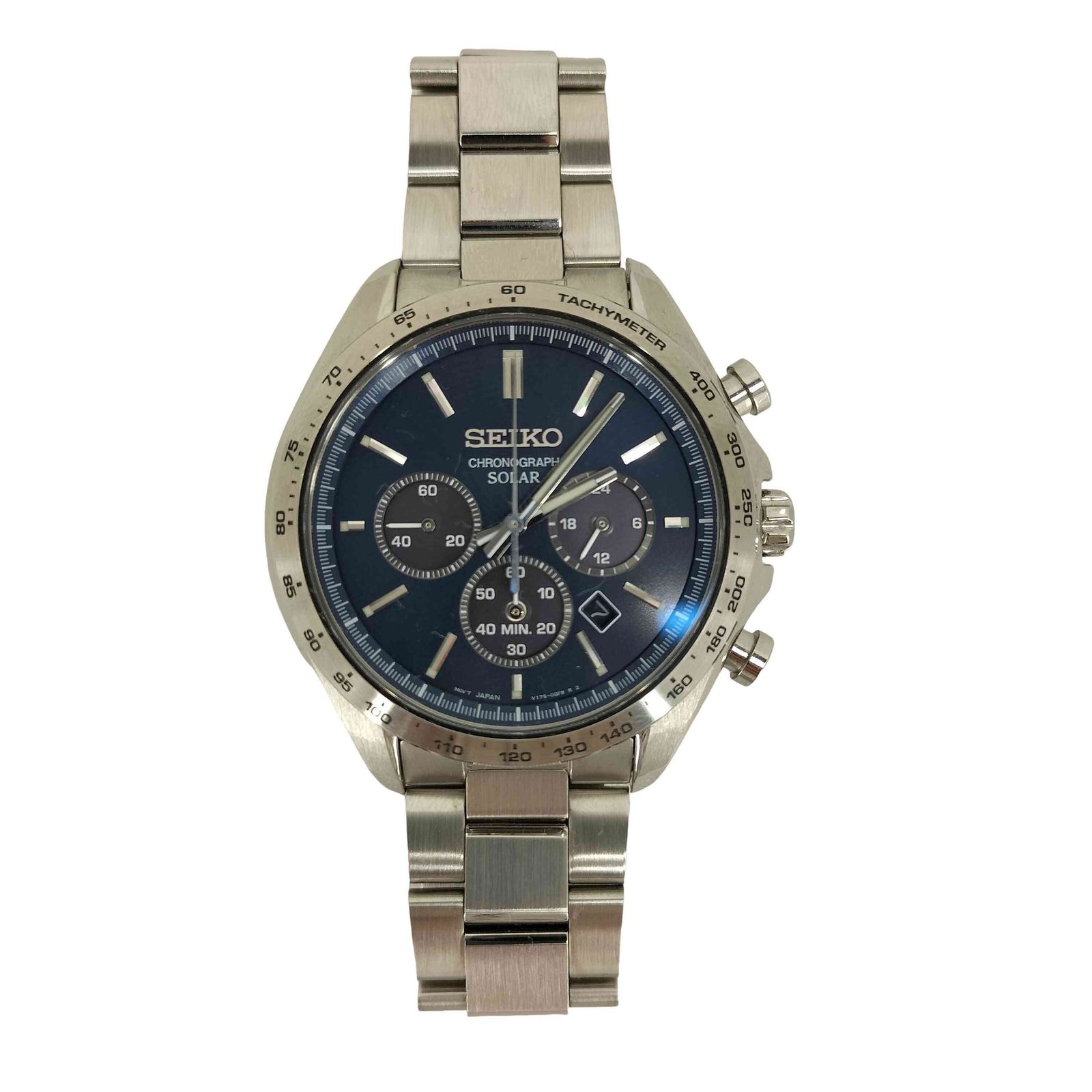 SEIKO セレクションSシリーズ ソーラークロノグラフSBPY163 ブルー