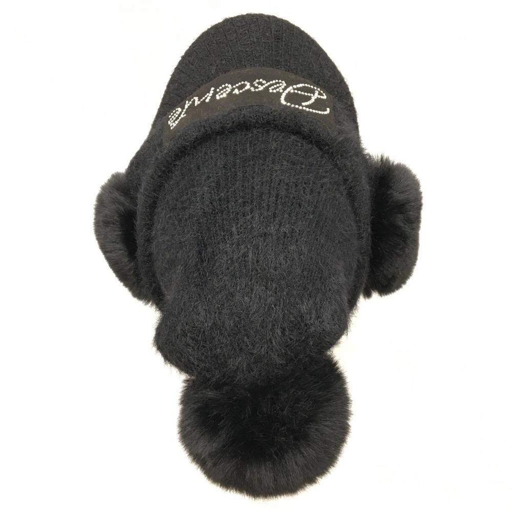 DESCENTE GOLF ファー付きニット帽 イヤーマフラーセット DESCENTE GOLF ファー付きニット帽 イヤーマフラーセット DESCENTE