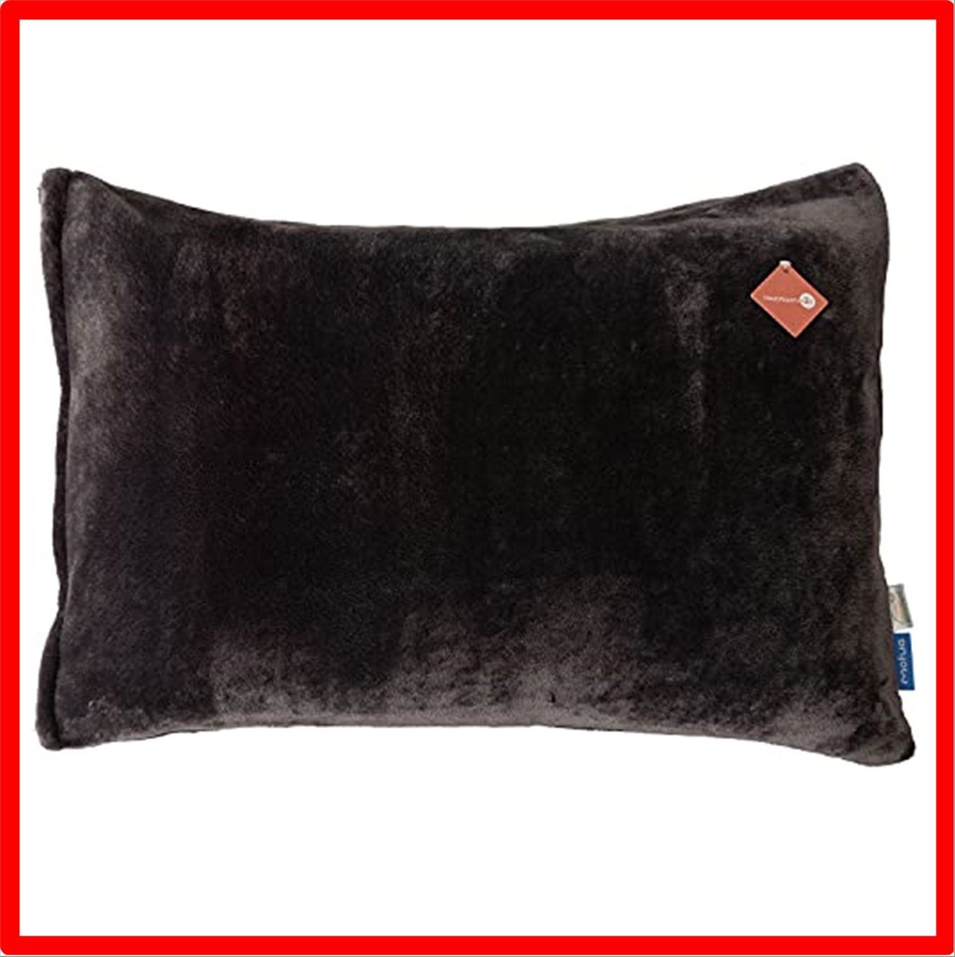 【匿名配送】 02)プレミアム発熱枕カバー(43×63cm)_チャコールグレー AQUA (アクア) mofua 枕カバー ピローケース ファスナー式 43×6