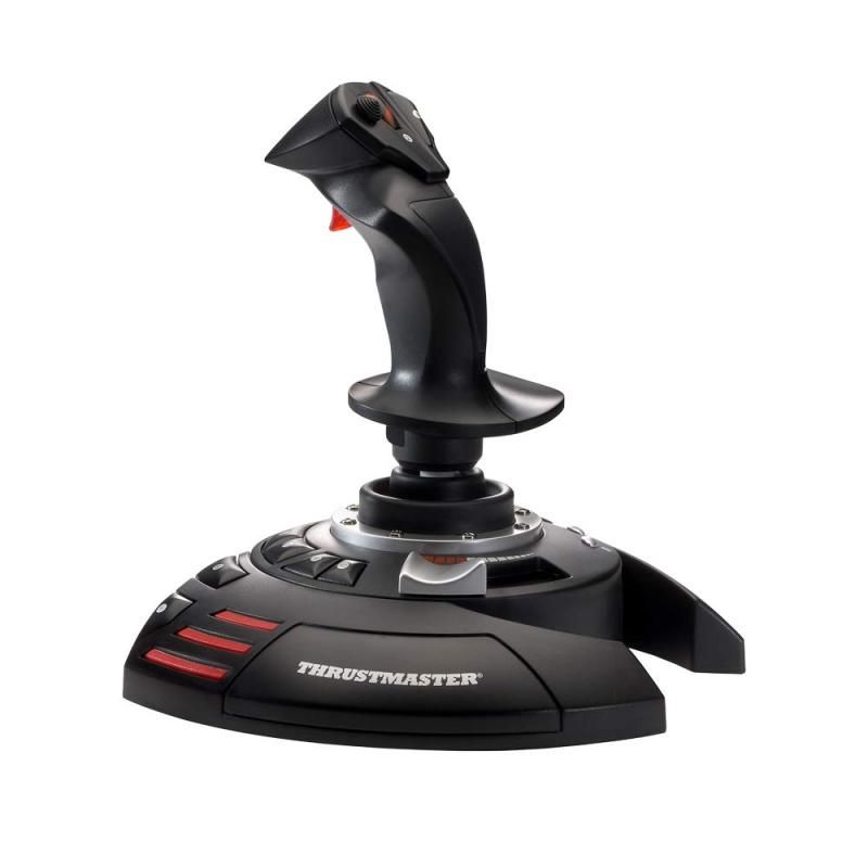 Thrustmaster スラストマスター T.Flight Stick X フライトスティック ラダーコントロールを備えたジョイスティック プログラム な各種ボタンと軸 回転ハンドル 一体型ス