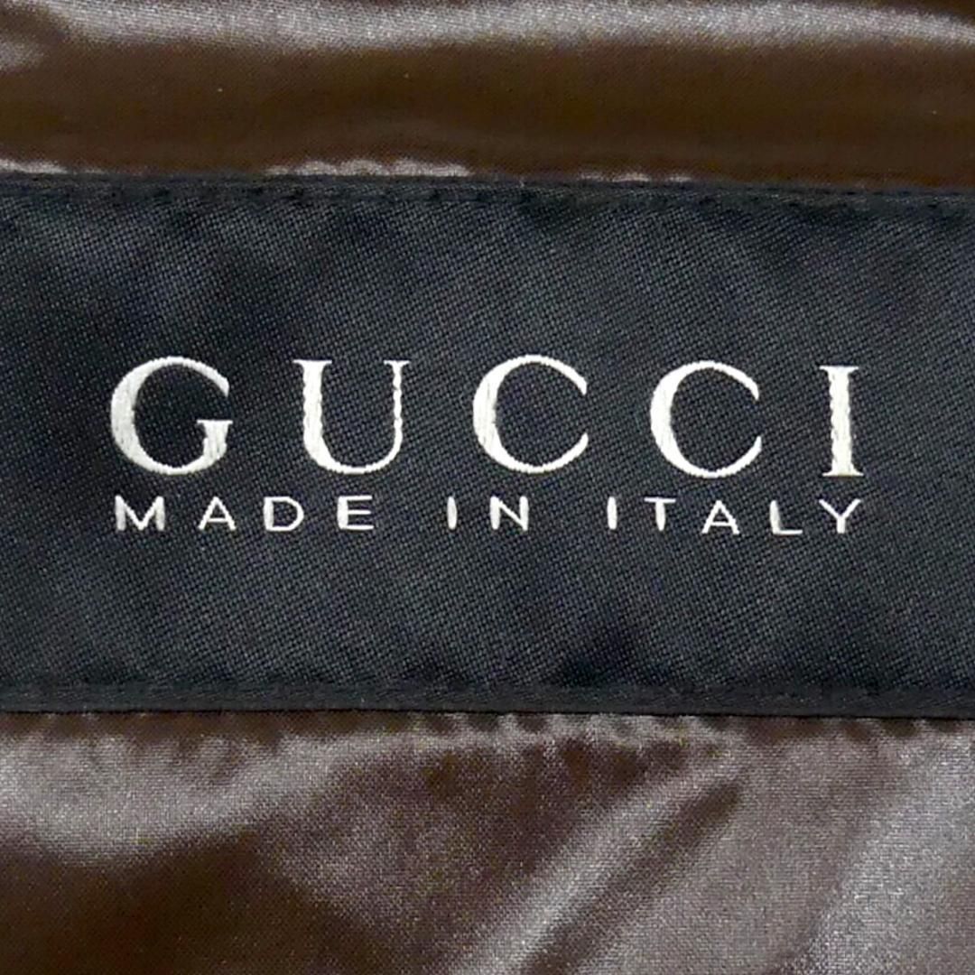 イタリア製 ダウンジャケット 48 茶 GUCCI グッチ メンズ NR3200