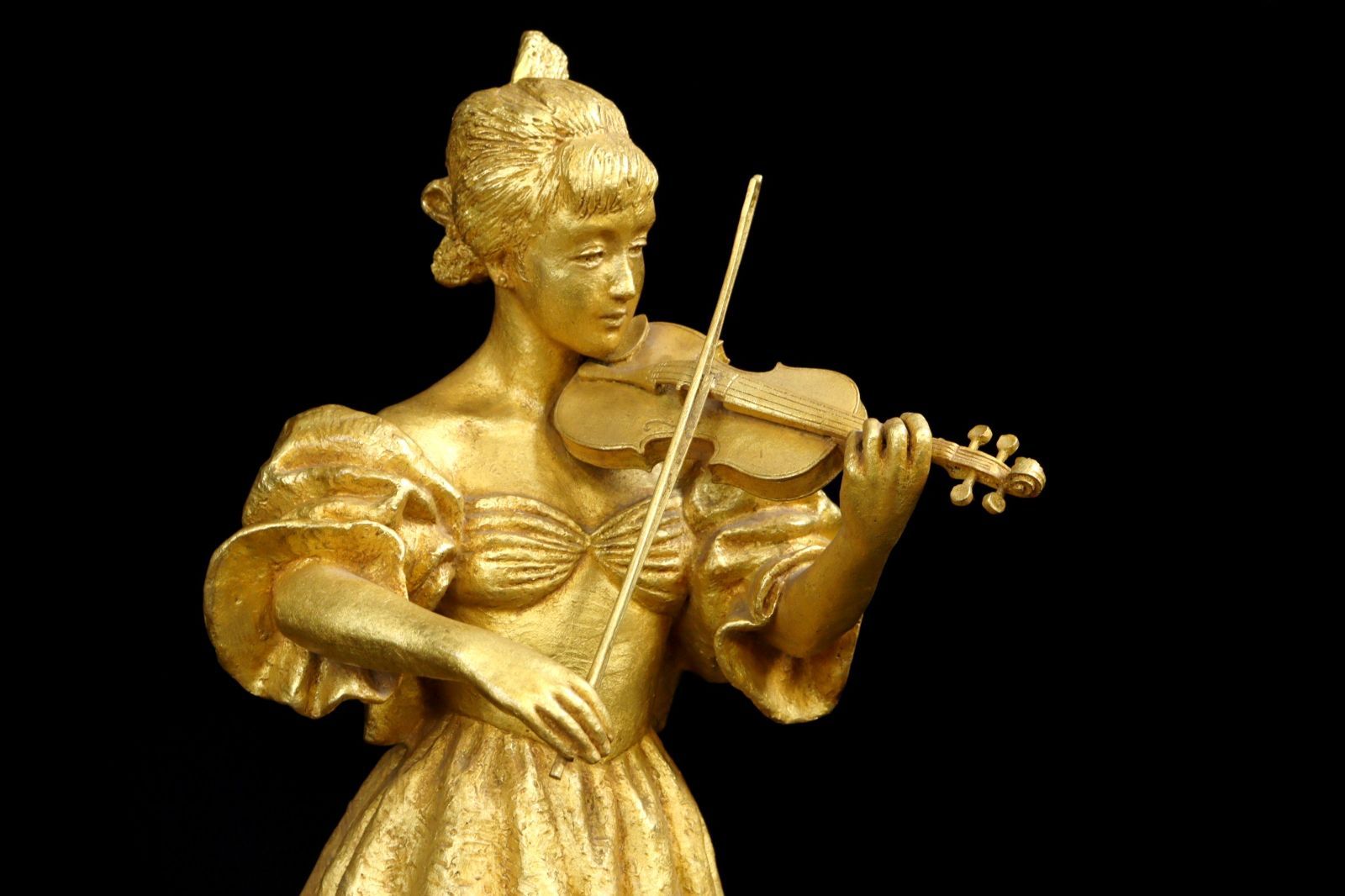 彫刻家　富永直樹作　銅鍍金　大黒天　恵比須像　七福神　2点　共箱　V　7606 彫刻家 富永直樹 「クリスマスイブ」ブロンズ像 56cm 45kg