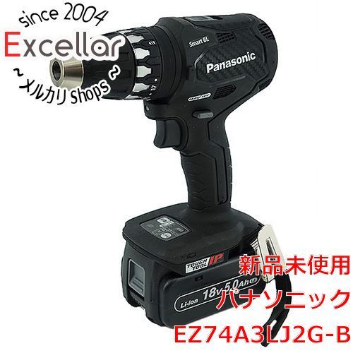 bn 1 Panasonic 充電ドリルドライバー 18V 5.0Ah EZ74A3LJ2G-B 黒