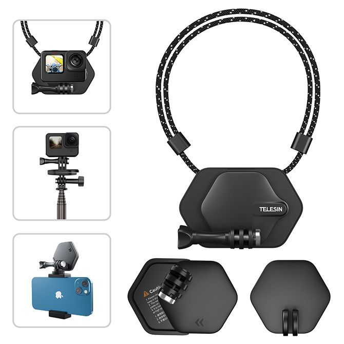 GoPro マウント ゴープロ マウント GoPro アクセサリー ゴープロ アクセサリー マグネット式 マウント ネックレス式 マウント 首掛け  横撮り 縦撮り スマホ DJI Insta360 アクションカメラ Vlog 旅行 登山 釣り サイクリング - メルカリ