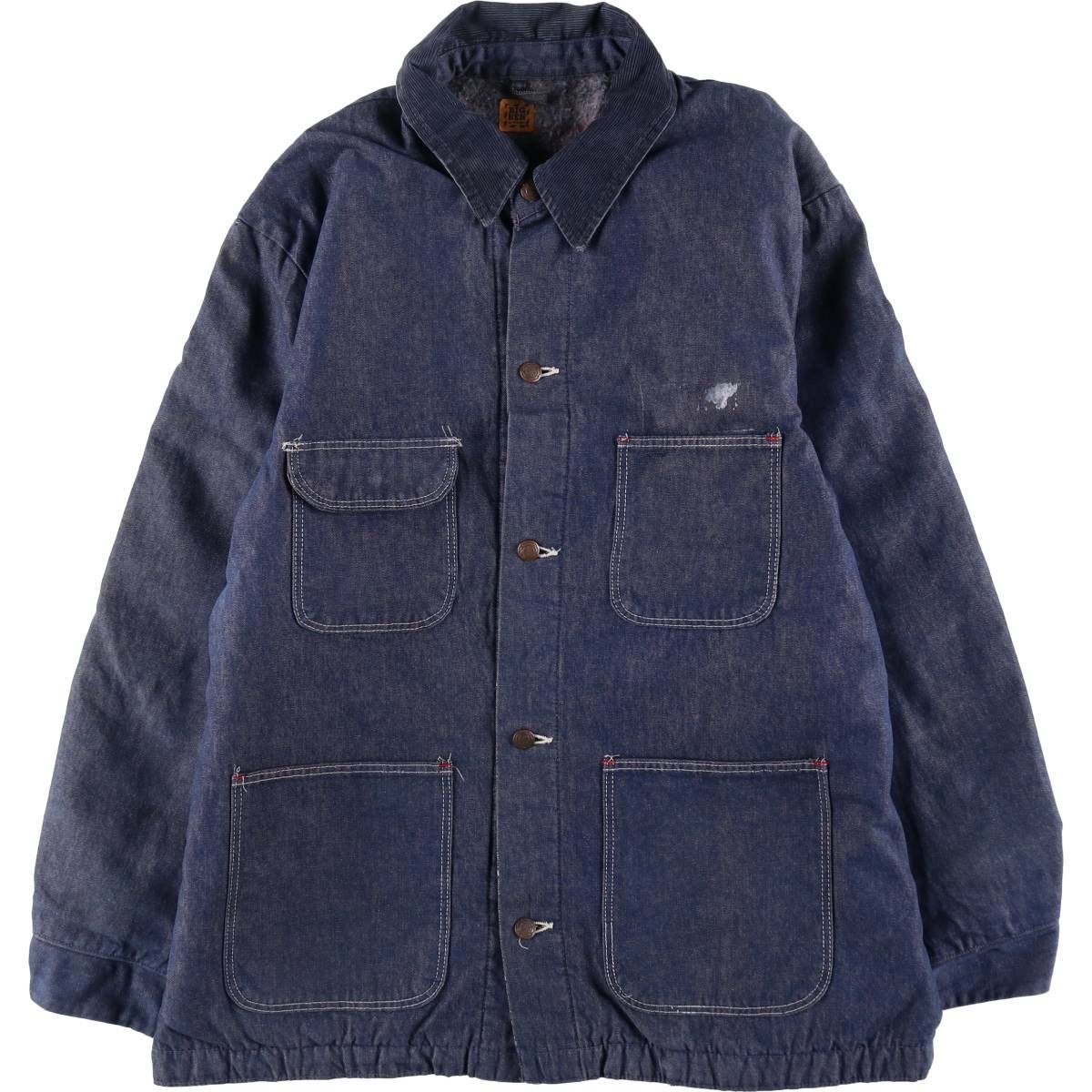 古着 70~80年代 ラングラー Wrangler BIG BEN ビッグベン バットダイ デニムカバーオール メンズXL相当 ヴィンテージ/eaa509304