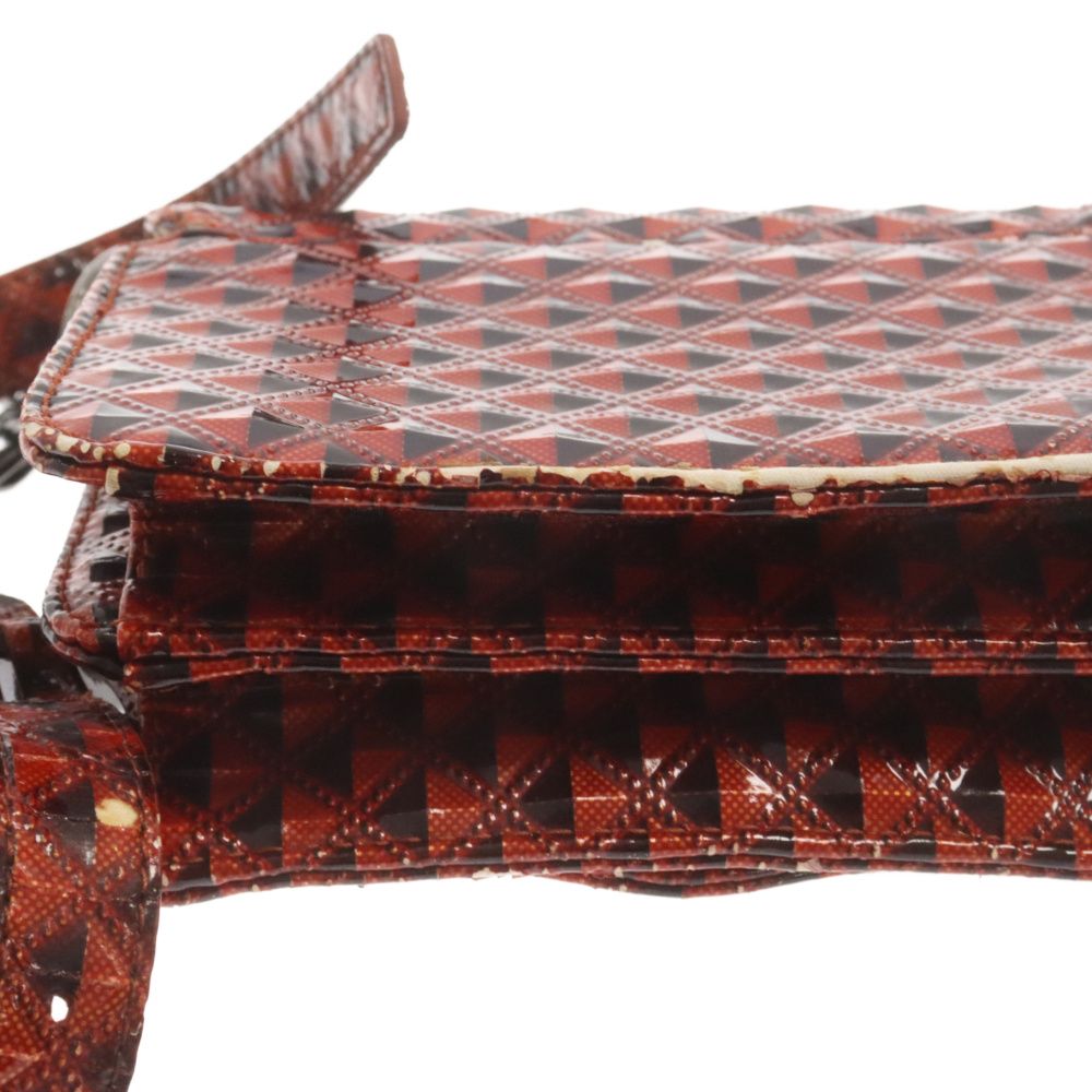 VivienneWestwoodプリズムオーブエナメル ショルダーバッグレッド オンライン ショッピングファッション - VivienneWestwood