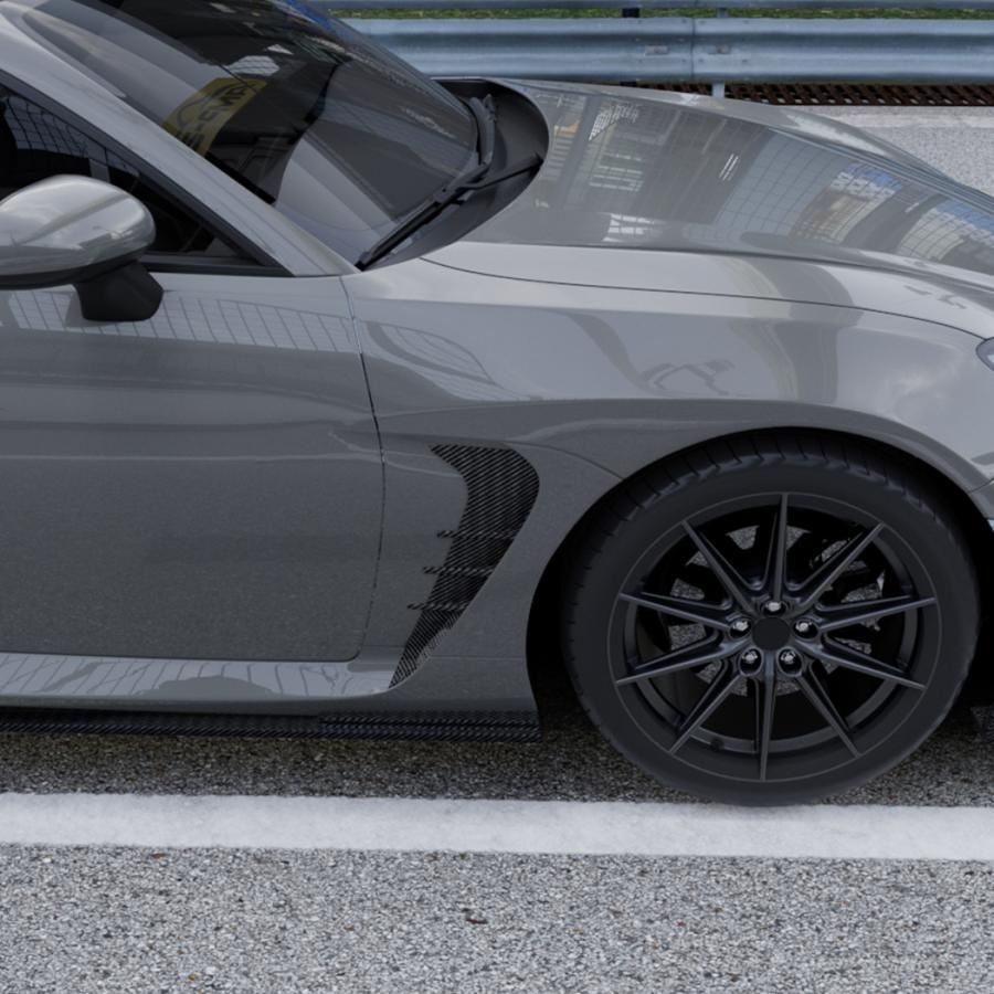 スポーティ全開 カーボン ルック フェンダーダクト パネル カバー トヨタ GR86 ハチロク ZN8 RC SZ RZ アニバーサリーリミテッド b12041