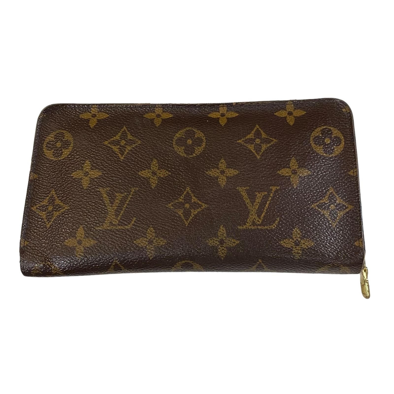 【中古品】  LOUIS VUITTON ルイ ヴィトン モノグラム ジッピーウォレット ラウンドファスナー 長財布  本体のみ ブラウン V67015RK