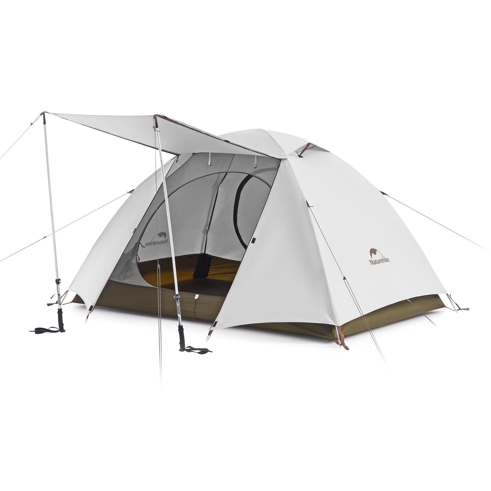 Naturehike公式ショップ テント 2人用 軽量 自立式 前室付き ダブルウォール アウトドア 防風 収納袋付き コンパクト 3シーズン 防災用 キャンピング 登山