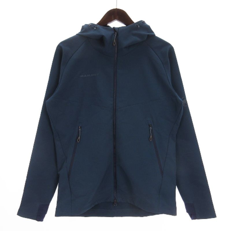 マムート MAMMUT 良品 Macun SO Hooded Jacket AF Men マカン フーテッド ジャケット パーカー 1011-00790 青系 ブルー系 S