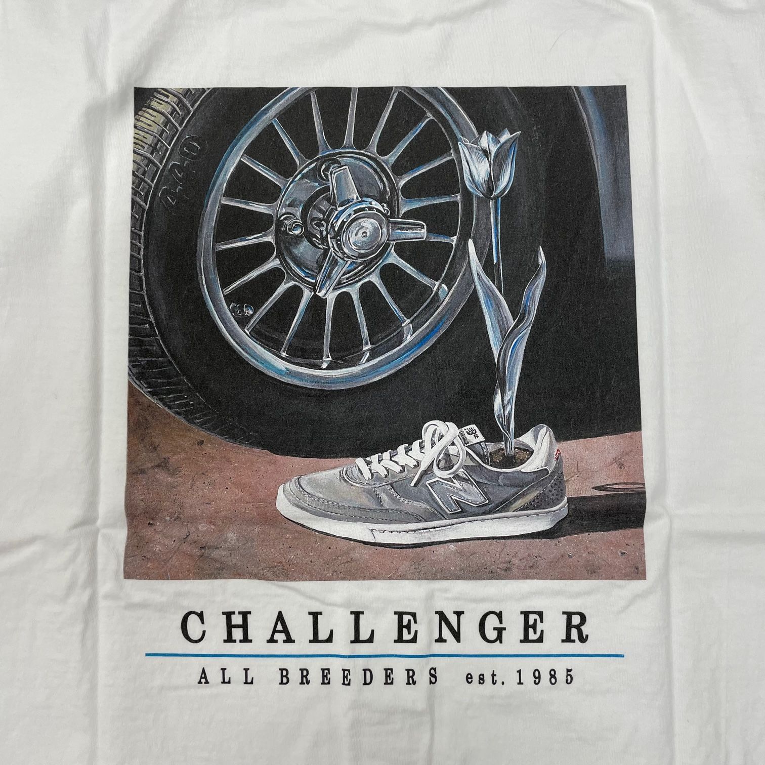 新品 CHALLENGER NEW BALANCE 22AW THE LAND TEE コラボ プリント