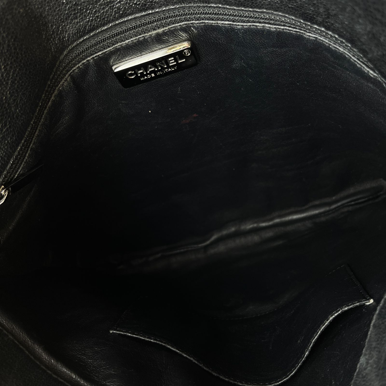 CHANEL シャネル ココマーク ラグジュアリー チェーンショルダーバッグ トートバッグ 肩掛け ブラック レザー 10番台 ヴィンテージ レディース HIBUOCHI VINTAGE DECORATOM_COM_BR