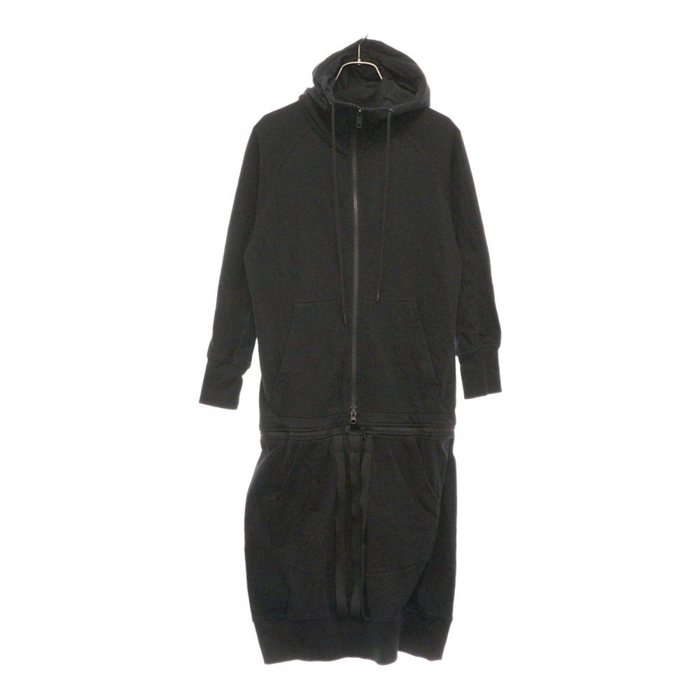Y-3 ロングワンピース ロングパーカー ブラック 黒 ジップ