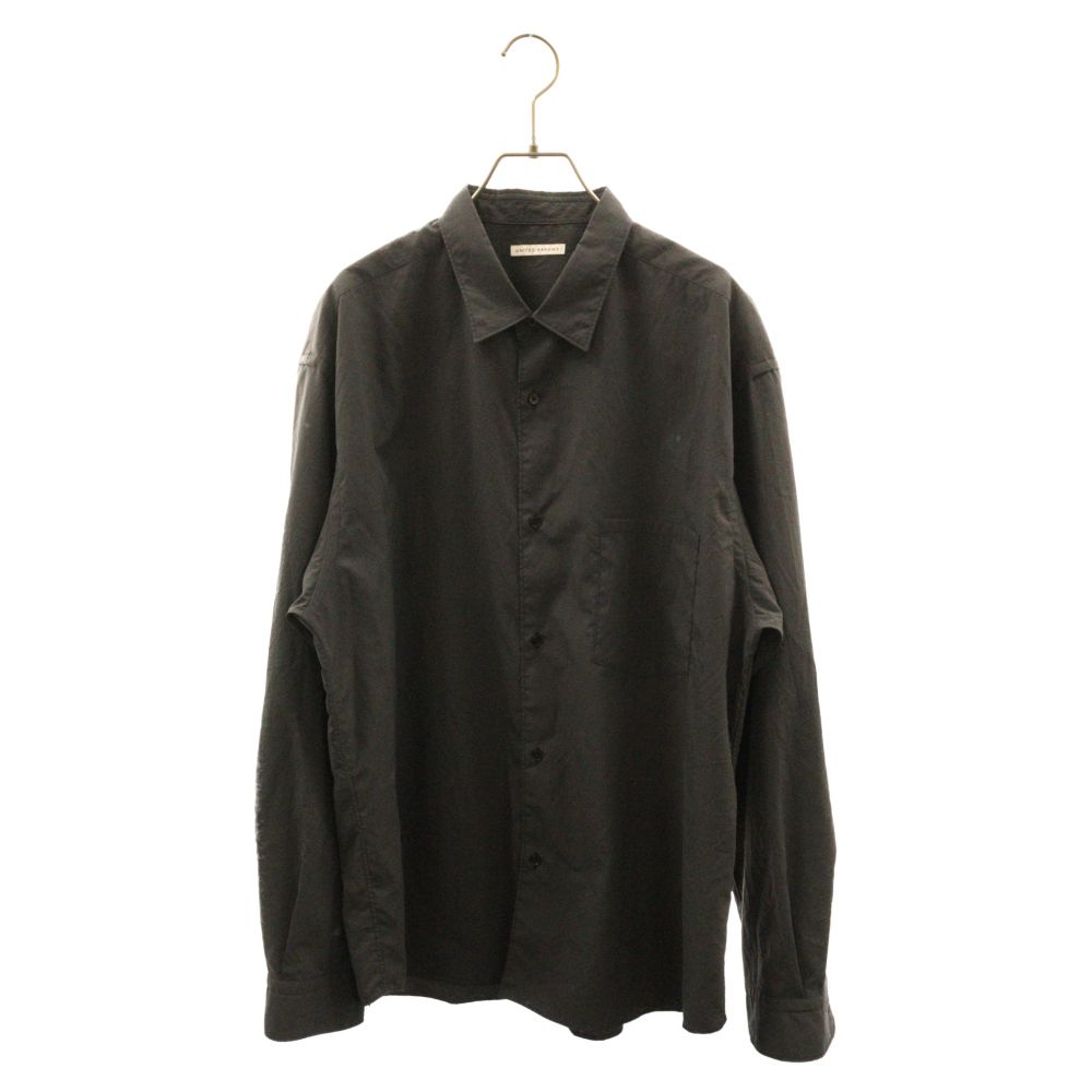 UNITED ARROWS (ユナイテッドアローズ) ポプリンレギュラーカラーワイドシャツ ブラック 1111-149-2744