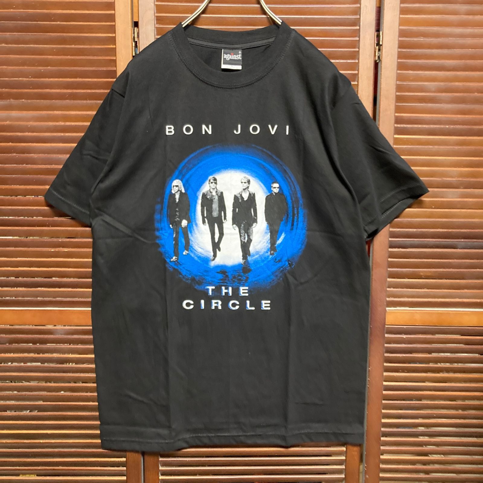 ◉ ボンジョヴィ ボンジョビ BON JOVI 黒 バンド Tシャツ tee ティー 