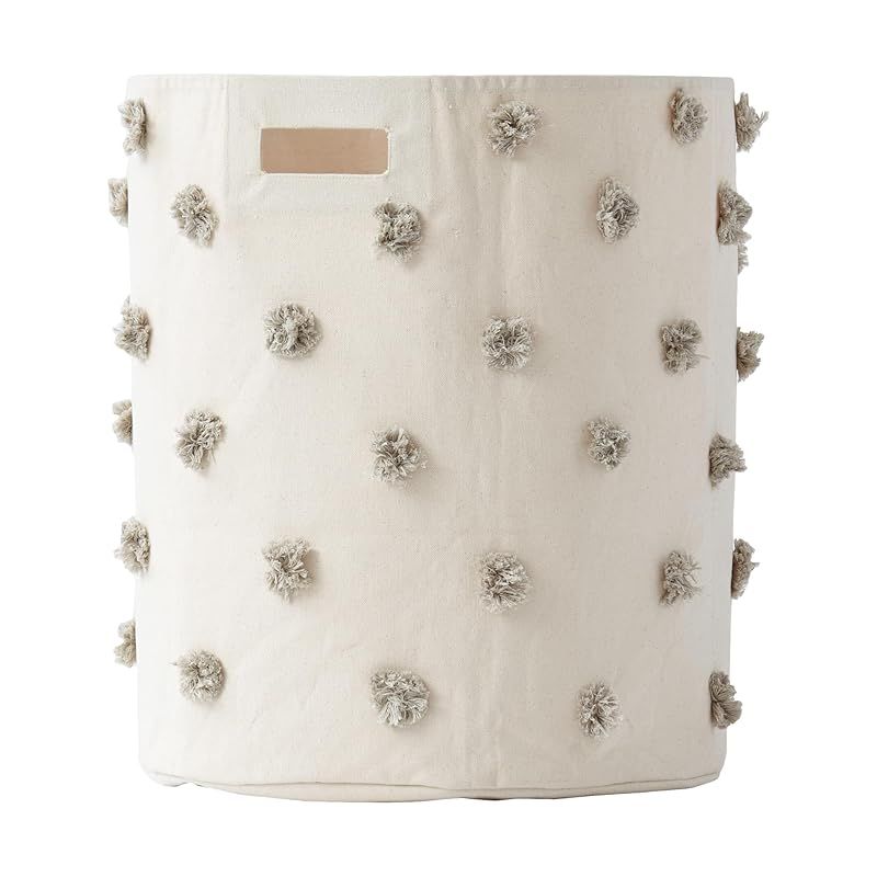 ペア Pehr 収納ボックス ストレージ ランドリー ボックス 洗濯かご おもちゃ 収納 XLサイズ HAMPERS Pom Pom Gray 0