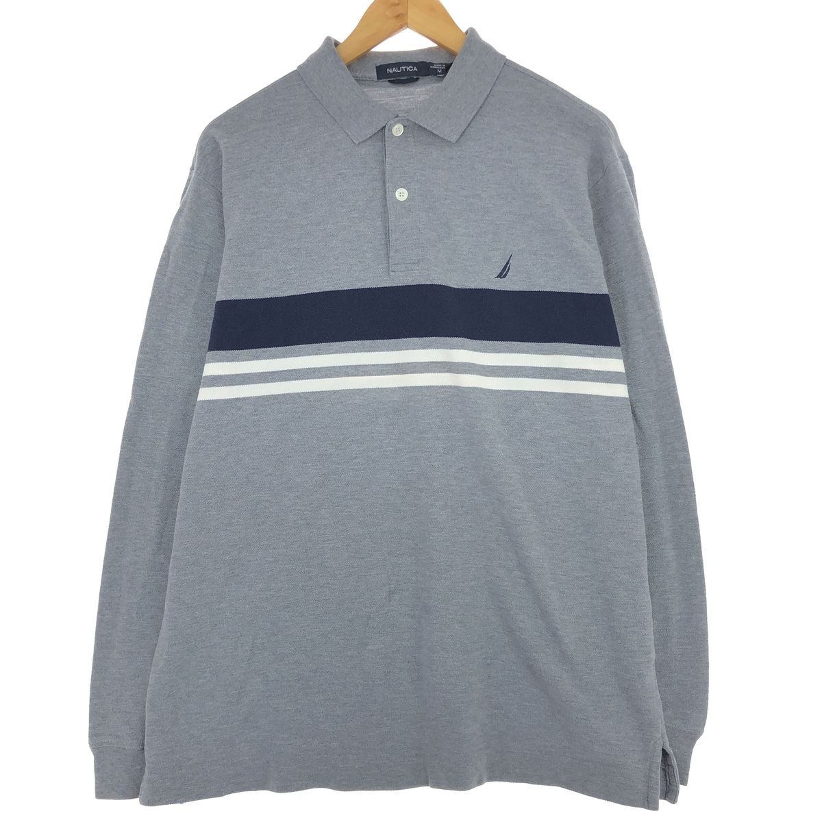 古着 ノーティカ NAUTICA 長袖 ポロシャツ メンズM/eaa423439