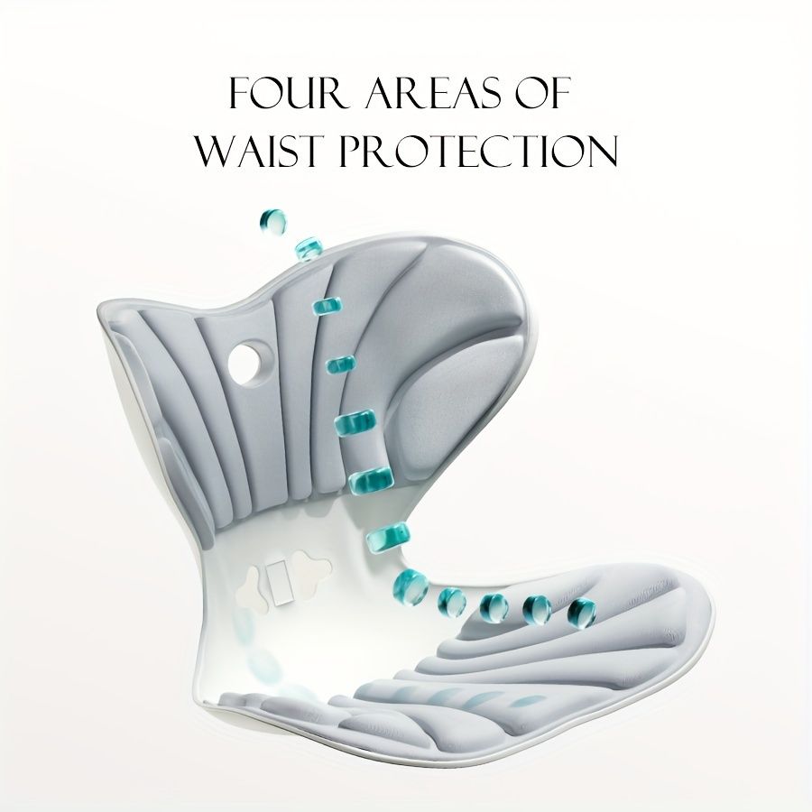 ハート型姿勢矯正クッション グレー ハート型姿勢矯正クッション