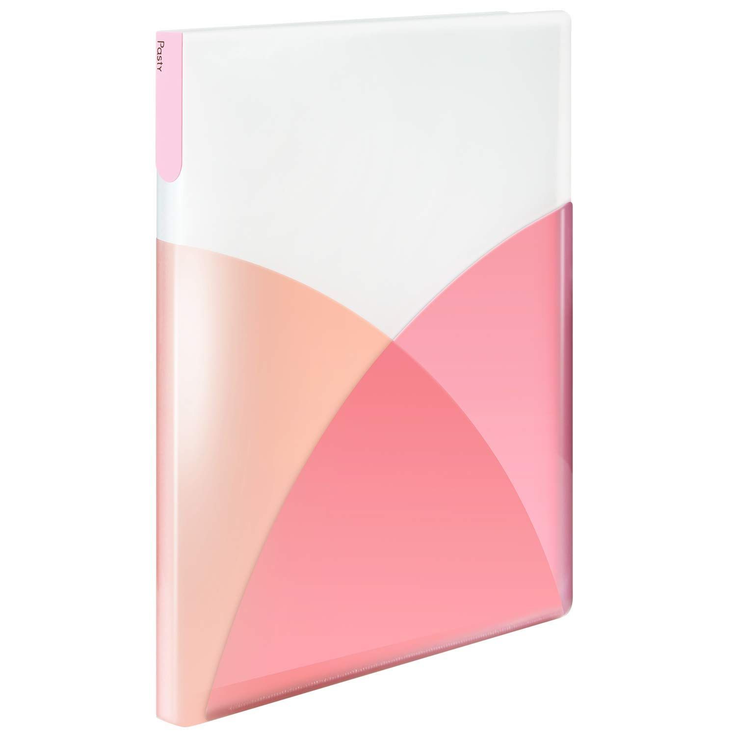 Pasty 40ポケット A4縦 98 410 クリアファイル プラス ピーチピンク PLUS プラス