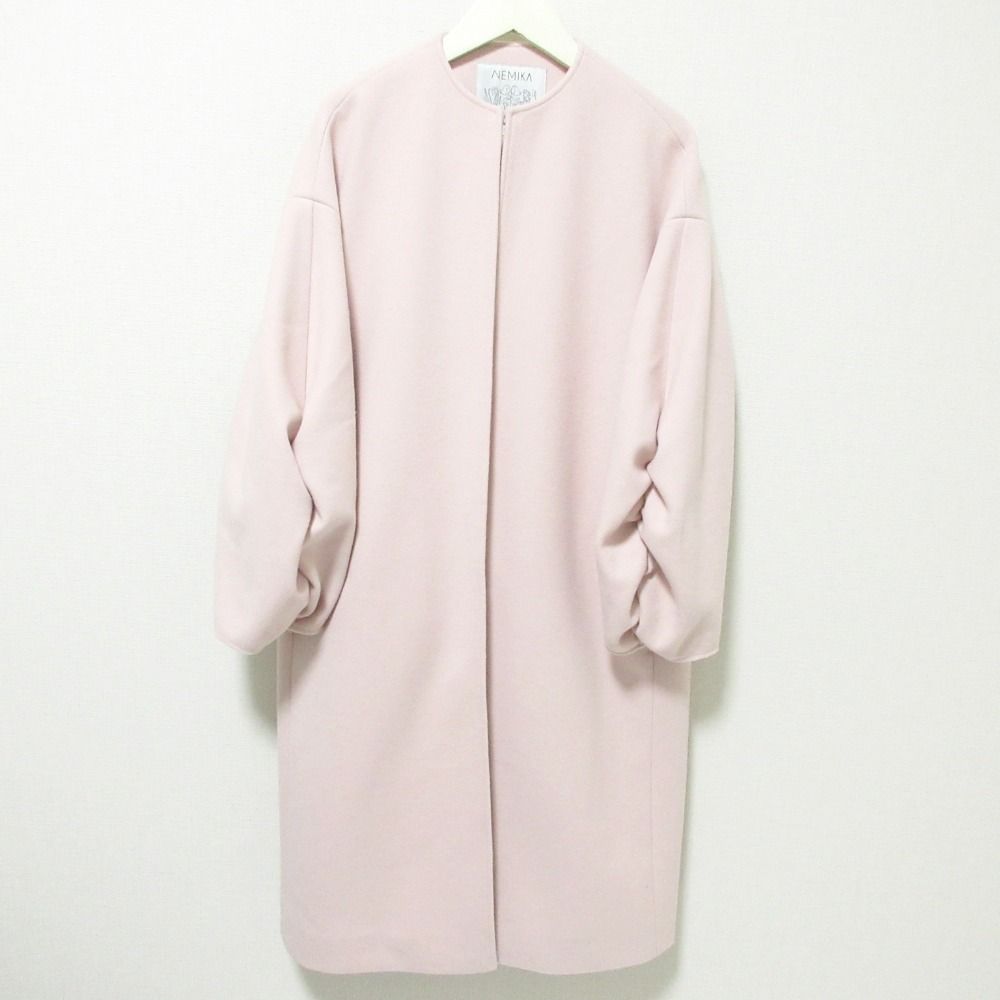 美品 NEMIKA ネミカ レリアン バルーンスリーブ ノーカラー 美品 NEMIKA ネミカ レリアン バルーンスリーブ ノーカラー