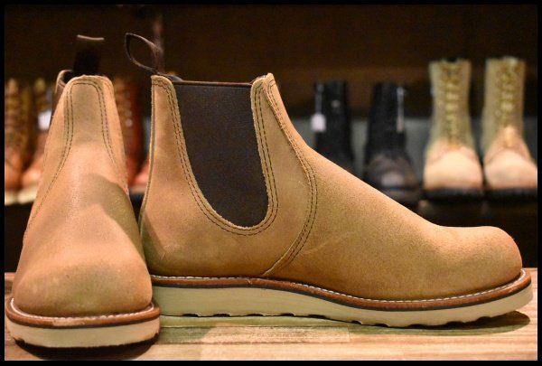 8D ♥ 23年 レッドウィング 3192 クラシック チェルシー サイドゴア ミュールスキナー ラフアウト ブーツ redwing HOPESMORE GP129