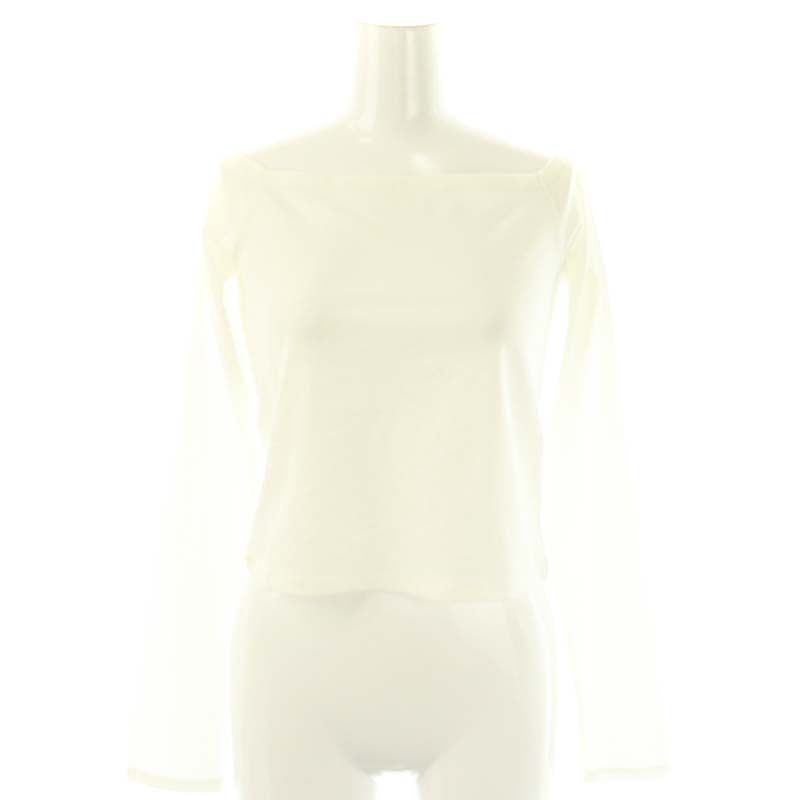 ジョンメイソンスミス JOHN MASON SMITH ジェーンスミス JANESMITH 25SS cotton polyurethane off shoul トップス カットソー 38 オフホワイト |DO OS