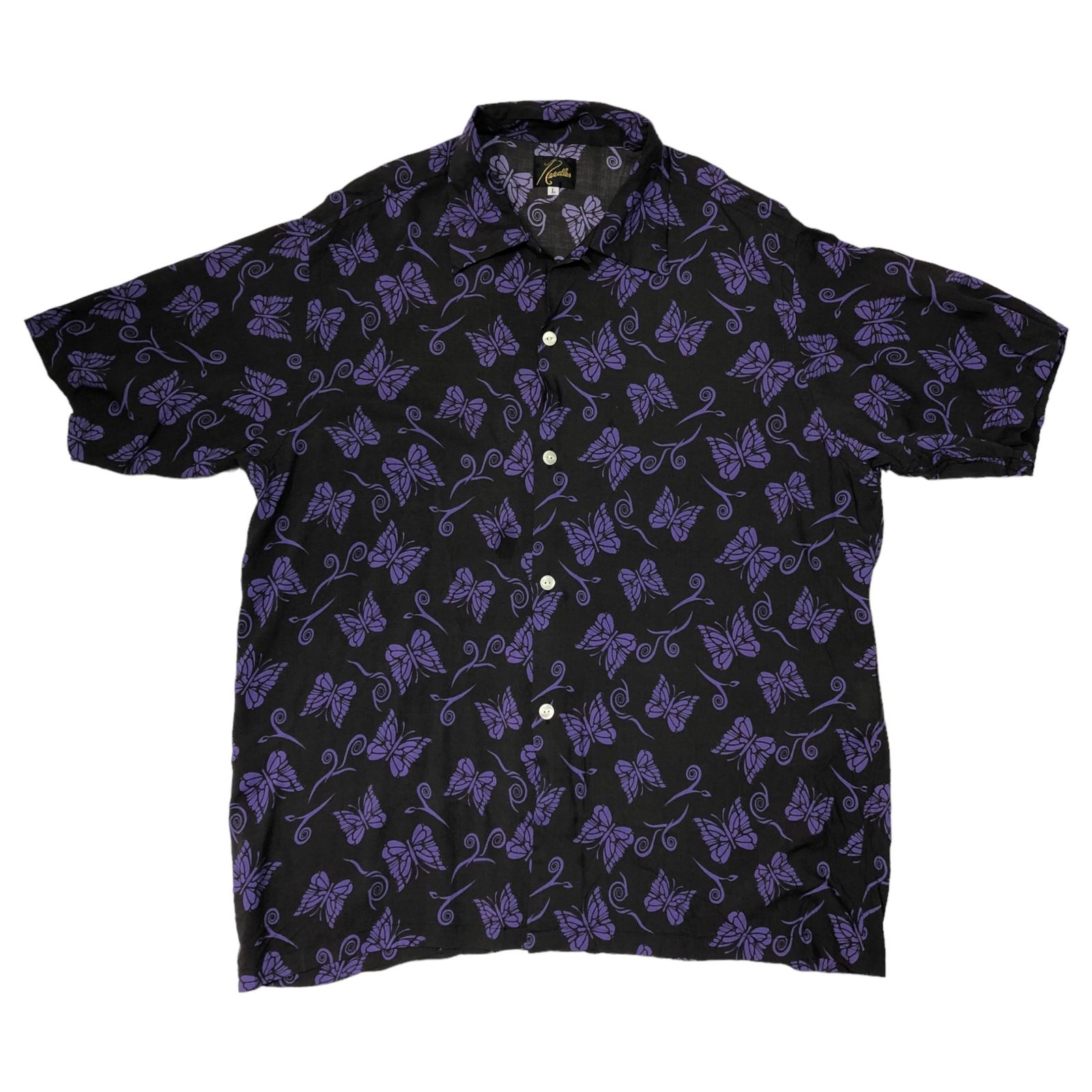 Needles パープル ポロシャツ Sサイズ