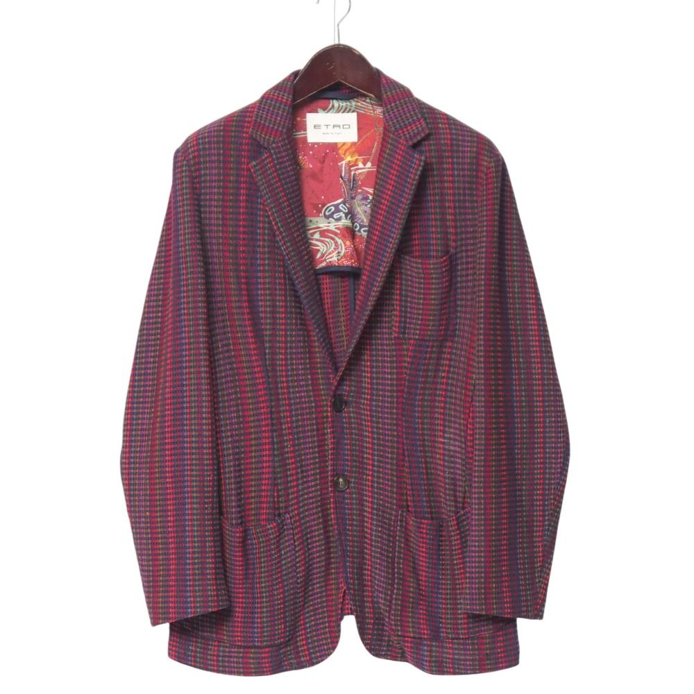 エトロ　ETRO テーラードジャケット 関税込 エトロ ジャケット ジャカード 花 ペイズリー 日本未入荷