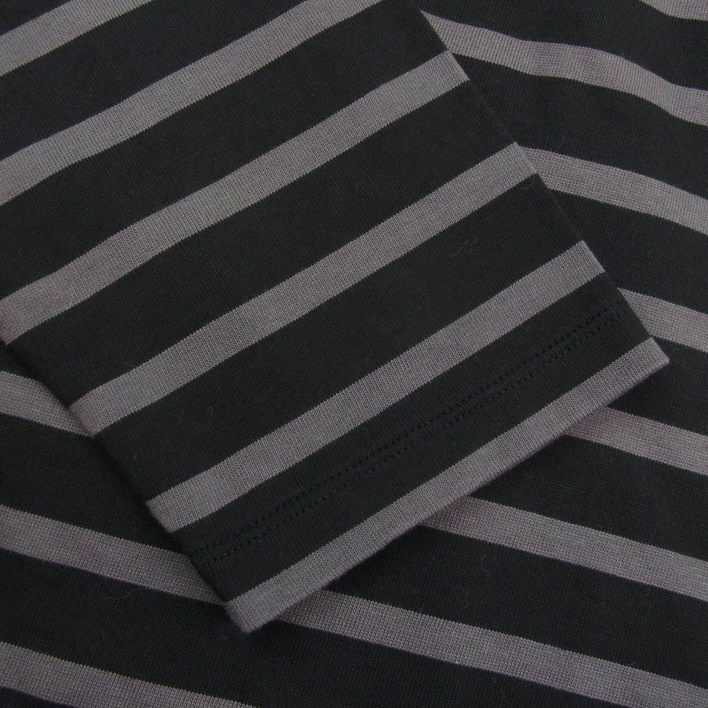 オウベルジュ AUBERGE COCO ボーダー カットソー ブラック系 グレー系