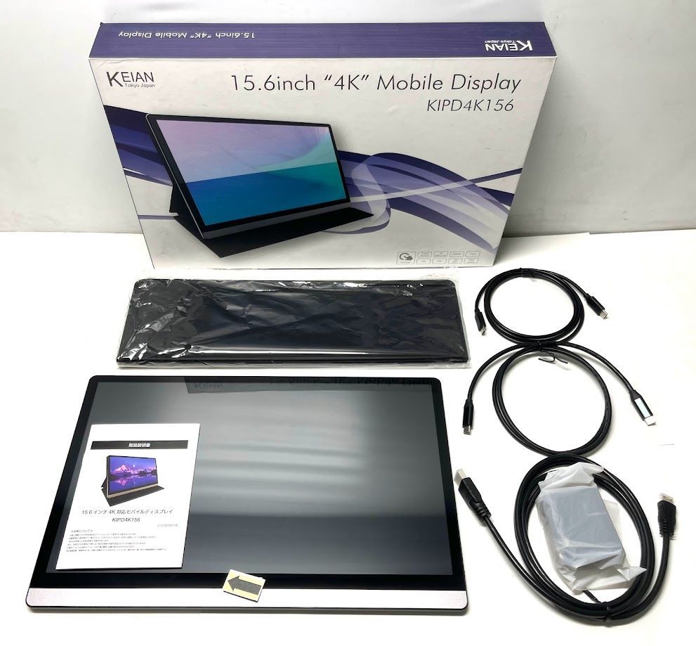 美品】KEIAN KIPD4K156 モニター 4K タッチ 本体のみ③ KEIAN(恵
