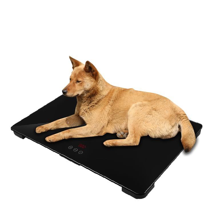 犬用体重計 動物用体重計 獣医用の犬用体重計 ペット 体重計 子供 大人 犬と猫に適しています 最大体重100kg 80 x 50 cm