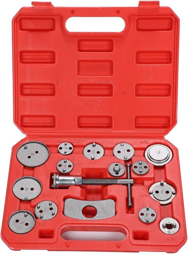 Partools ブレーキキャリパーツール ブレーキパッド ブレーキディスク 交換用 自動車メンテナンス工具( 16点セット)