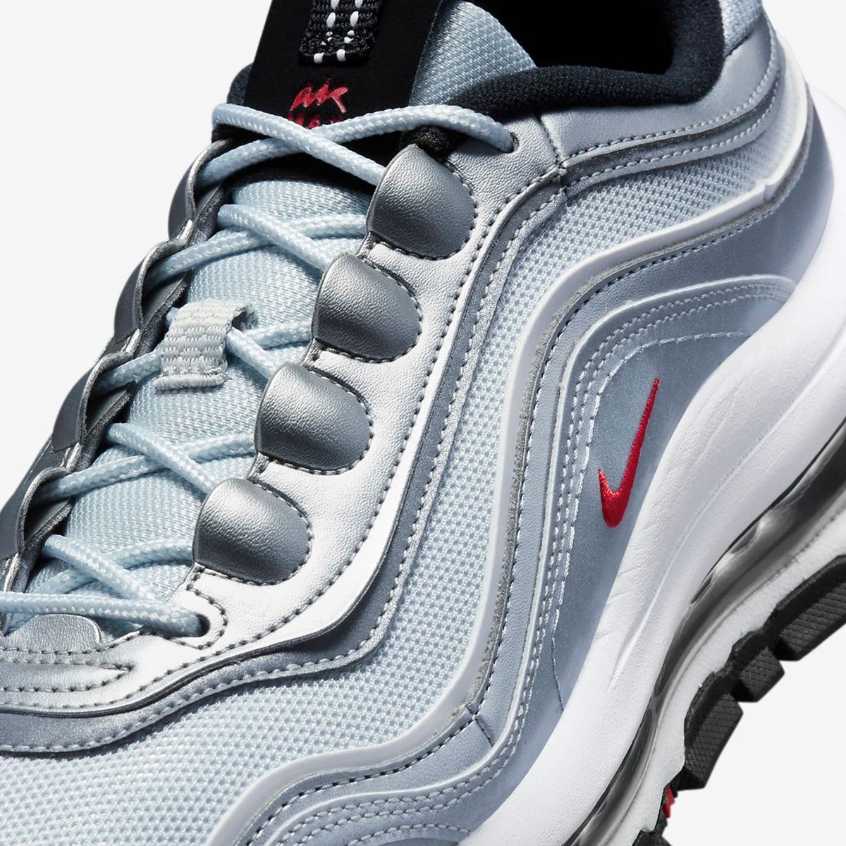 Nike air max 97 silver white online