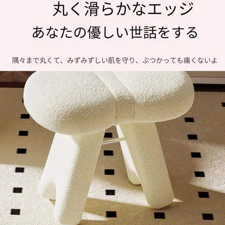 蝶結びの化粧スツール 化粧スツール