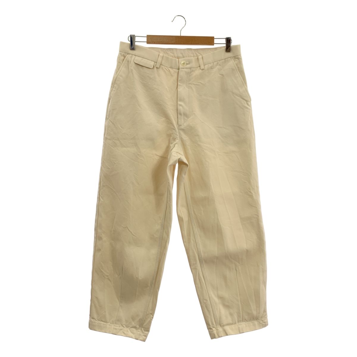 AFTER HOURS | アフターアワーズ | BAGGY PANTS コットン ウール バギーパンツ | 3 | アイボリー | メンズ