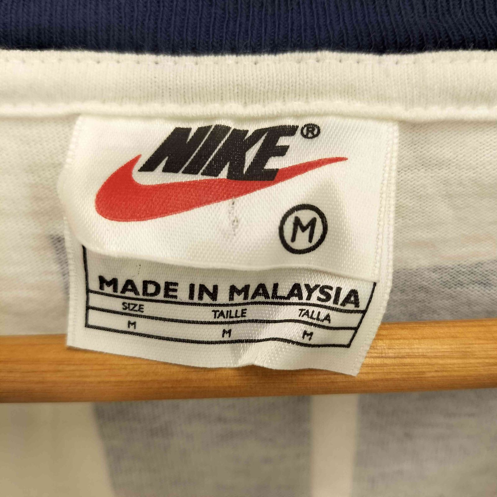 NIKE マレーシア製　90's Tシャツ NIKE(ナイキ) / 90s/銀タグ/マレーシア製Tシャツ/L/コットン