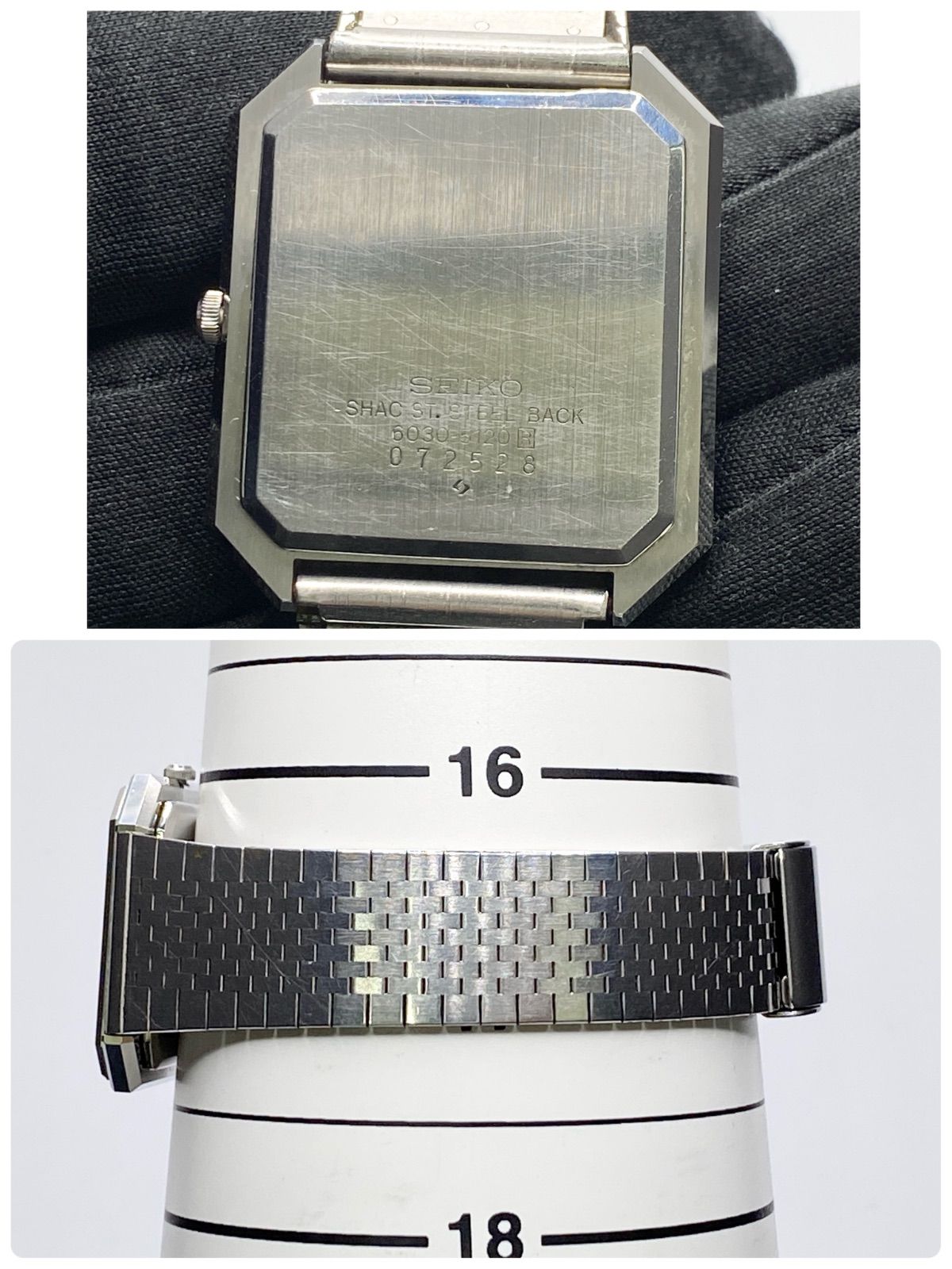 レア SEIKO セイコー シャリオ スクエア 6030-5300 クォーツ JA-2344| セイコー クオーツ 6030-5000 SS スクエア ブレス仕様