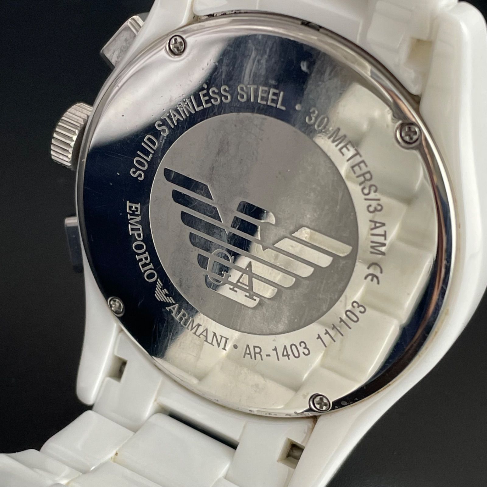 EMPORIO ARMANI エンポリオアルマーニ CERAMICA セラミカ クロノグラフ 