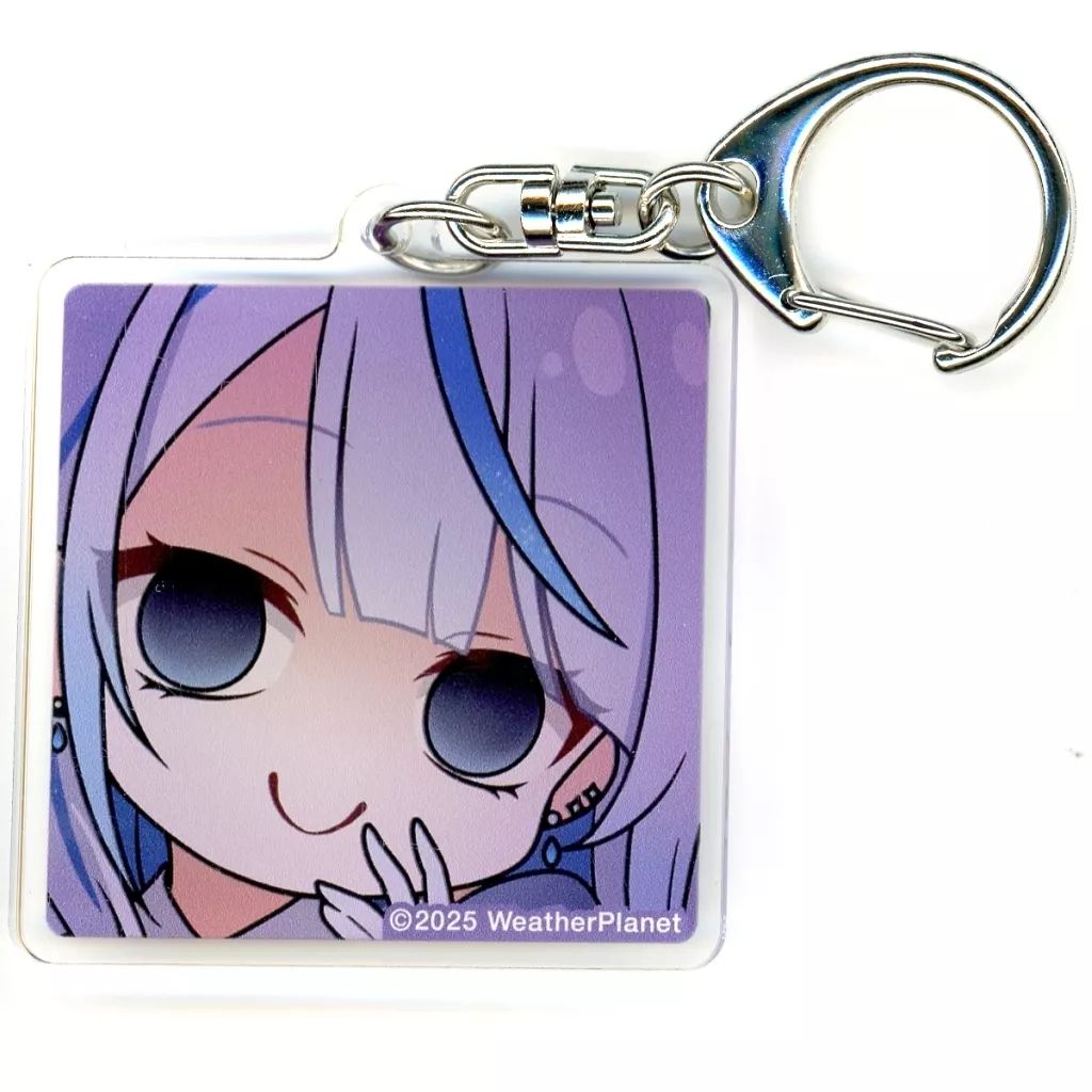 中古】キーホルダー 雨海ルカ(ベタ目) 「バーチャルYouTuber