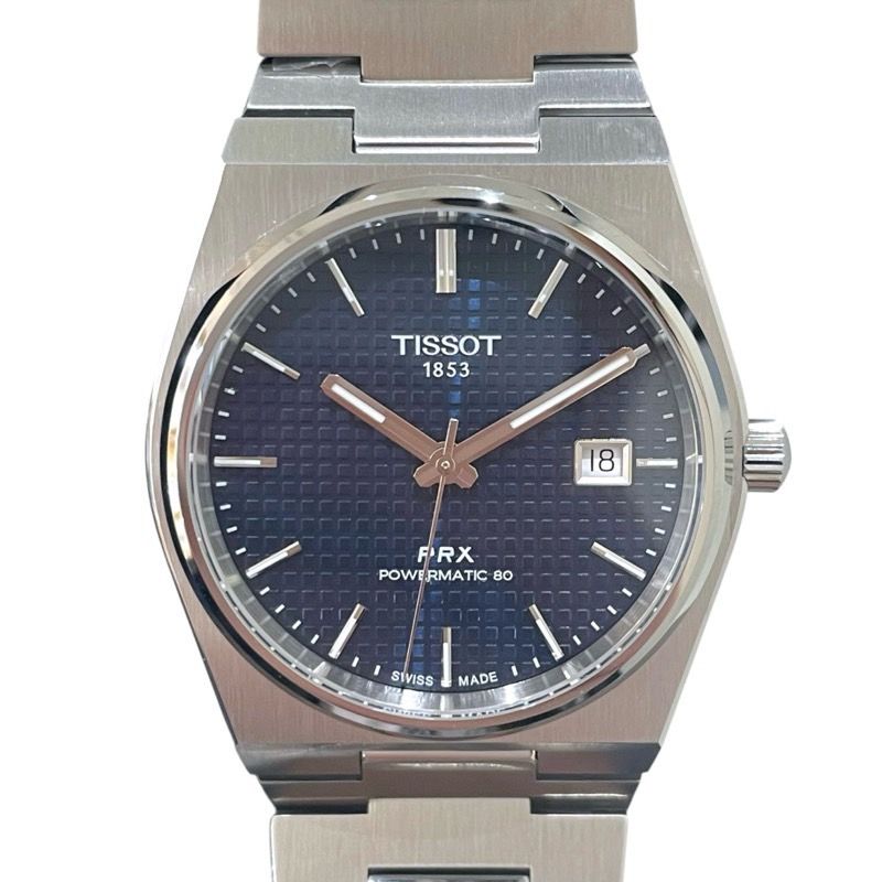 ティソ TISSOT PRX パワーマティック80 T137.407.11.041.00 ブルー SS 自動巻き メンズ 腕時計