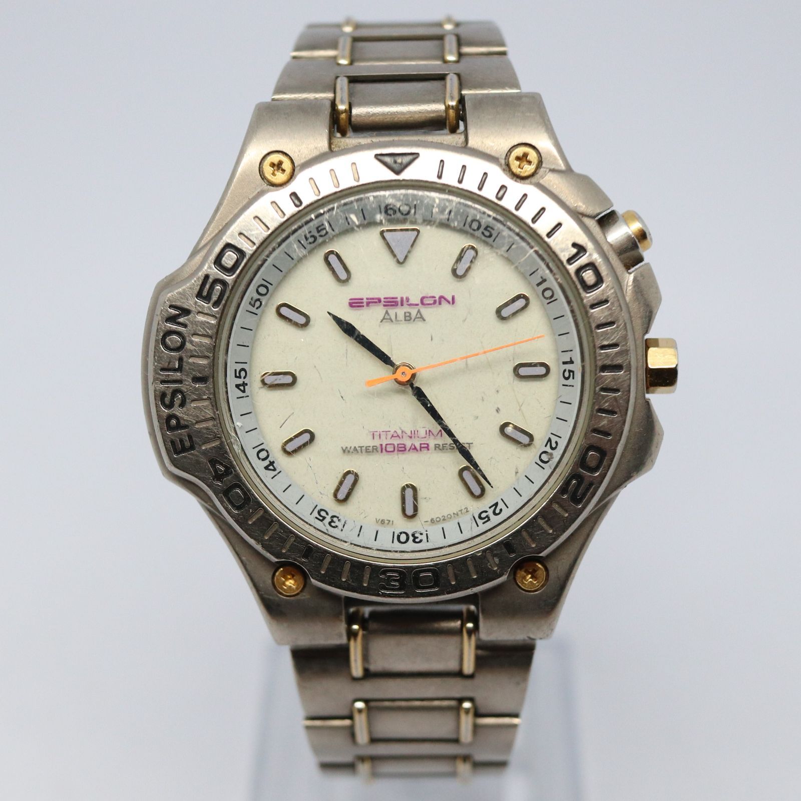 セイコーALBA Epsilon Titanium デジタル腕時計稼動品
