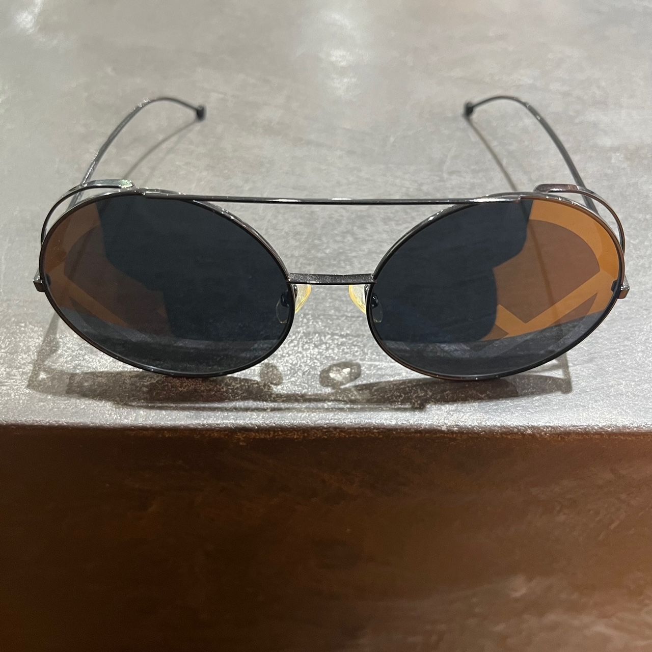 FENDI ラナウェイ Fロゴ ラウンド サングラス メガネ 眼鏡 FF 0285