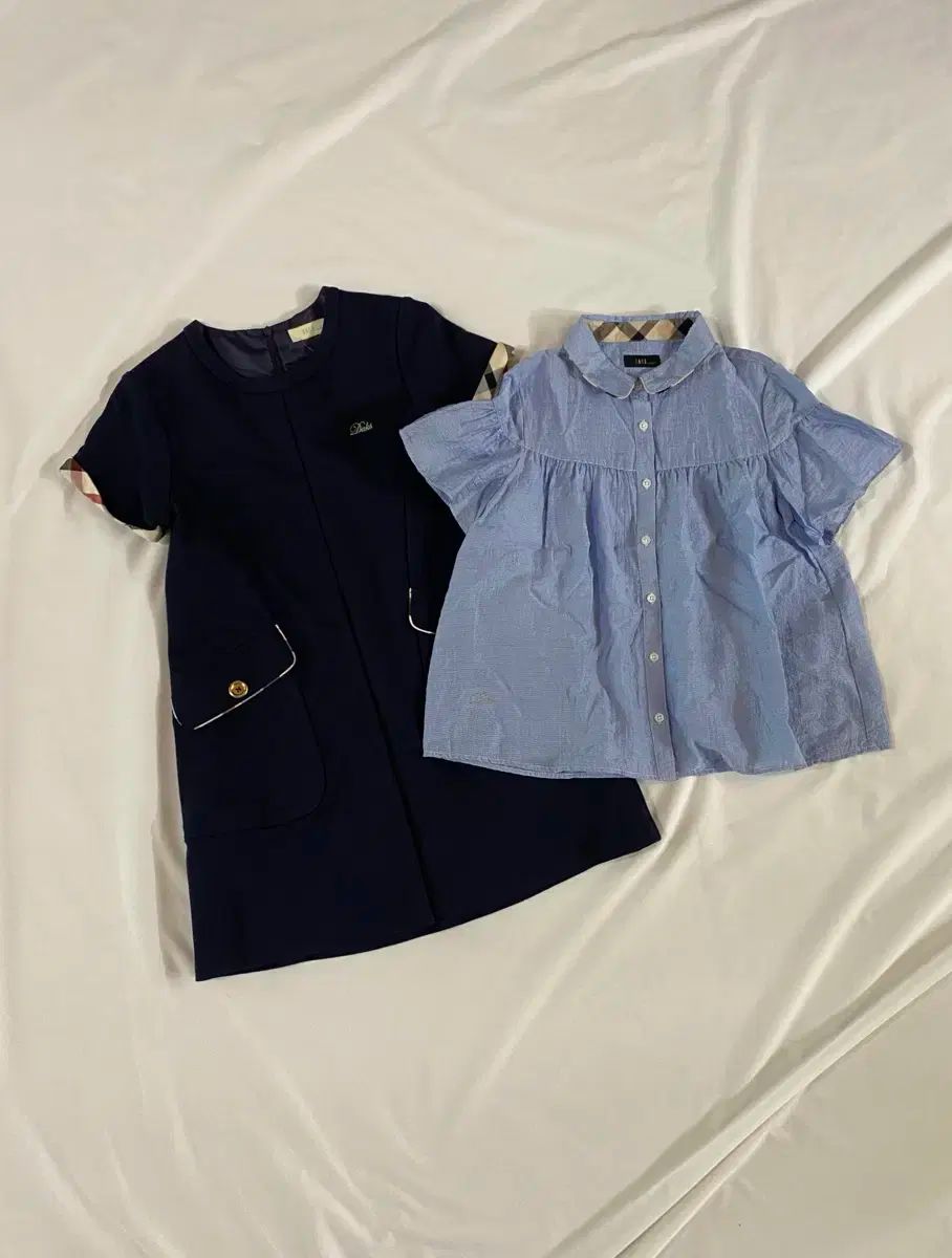 150 13y DAKS ダックス キッズ 半袖 ブラウス Tシャツ ワンピース 半袖T