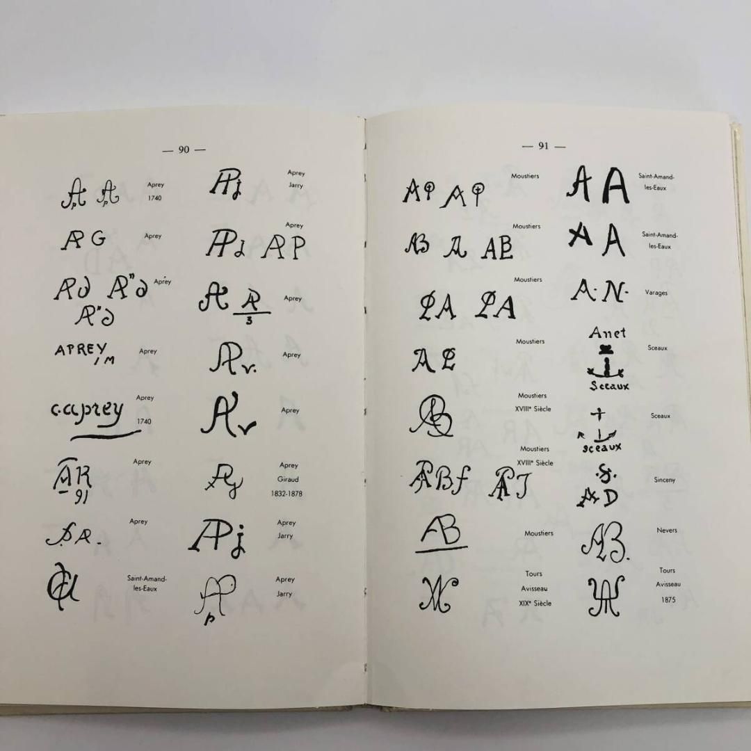 フランスアンティーク食器刻印本専門書