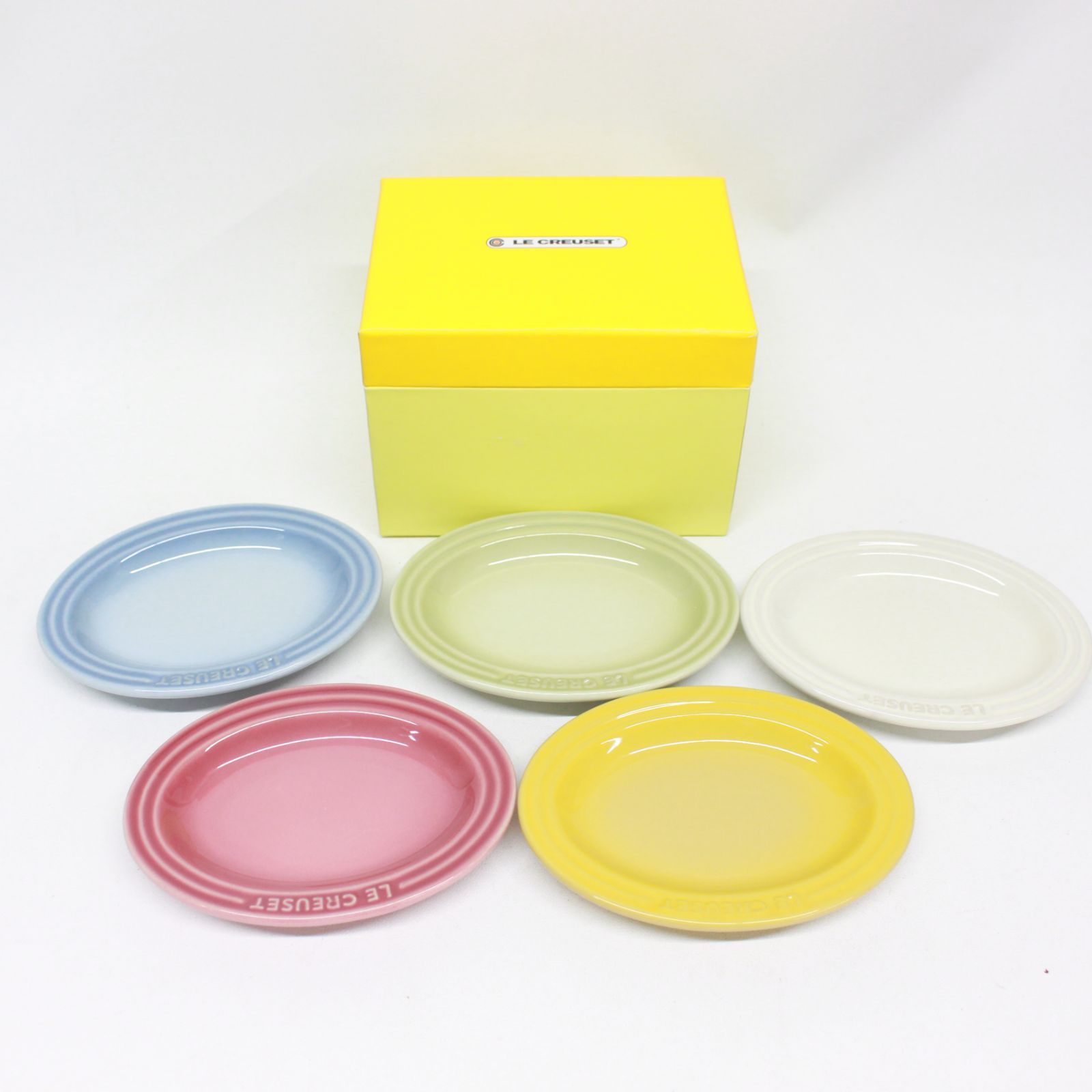 ☆1252 LE CREUSET ルクルーゼ ミニ オーバル プレート セット 5