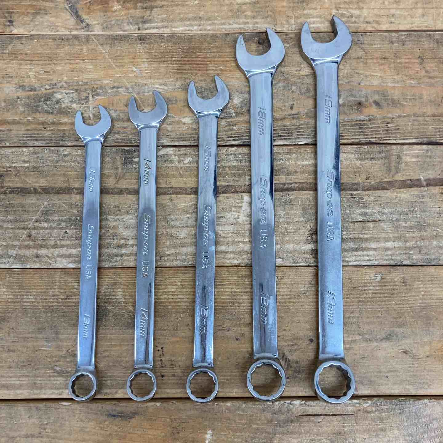 品 スナップオン Snap-on フランクドライブコンビネーションレンチ SOEXM19 18 15 14 13 5本セット ブランド 東大和店