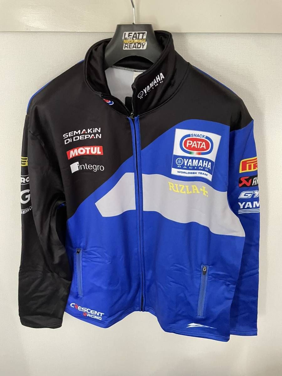 アウトレットセール新品 L MotoGP RACING YAMAHA Pata Rizla レーシング ジャケット 長袖 バイクウエア アウトドア スポーツ グッズ